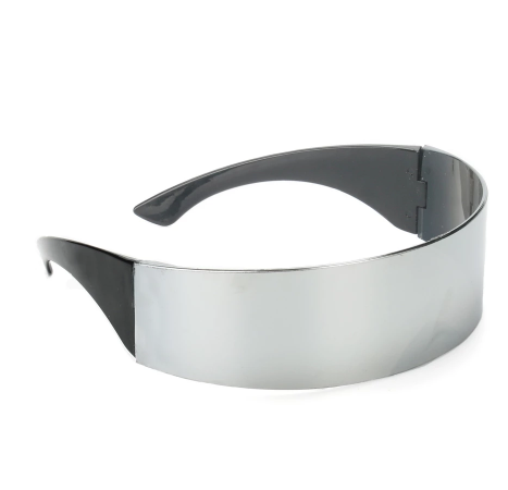 New Funny Futuristic Wrap Around Monob Costume Sunglasses Mask Novelty Glasses Halloween Party Party Supplies Decoration