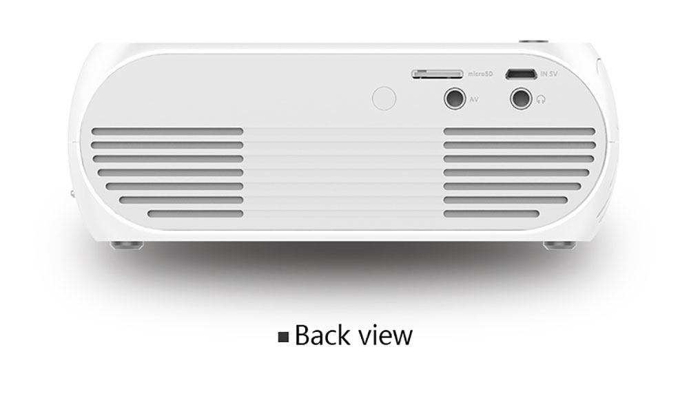 VEIDADZ YG320 LED Mini Portable Projector 1080P HD Playback HDMI-Compatible USB 3.5mm Audio  Home Media Player