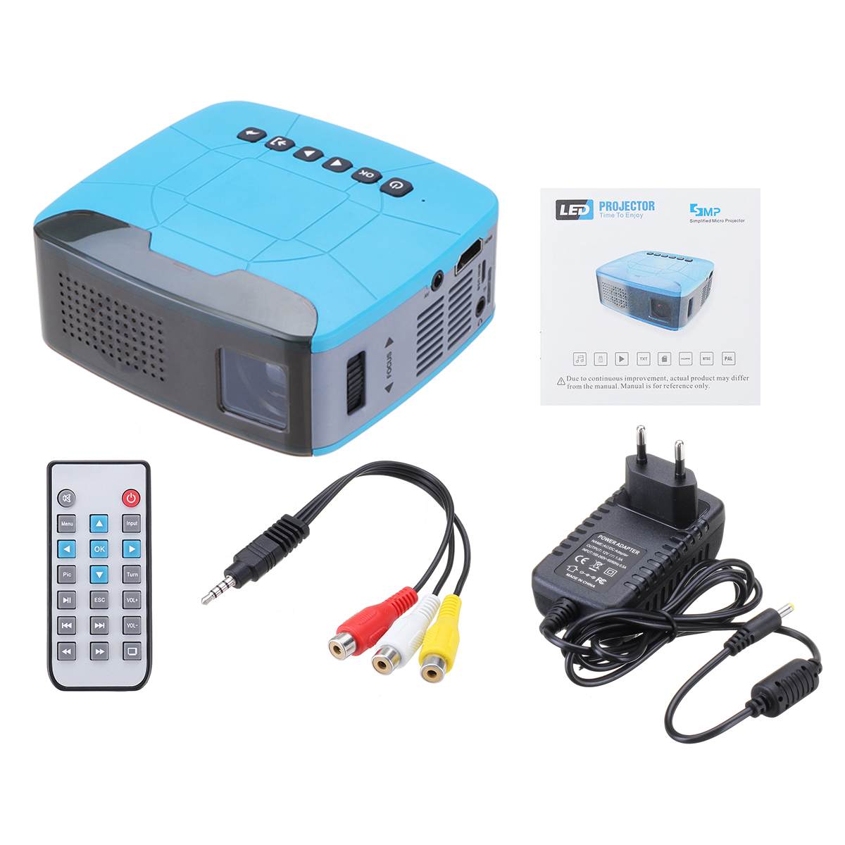 U20 Mini 1080P Projector LED Multimedia 680 Lumen With Short Focus Design For Home Entertainment Led Projector Home Cinema