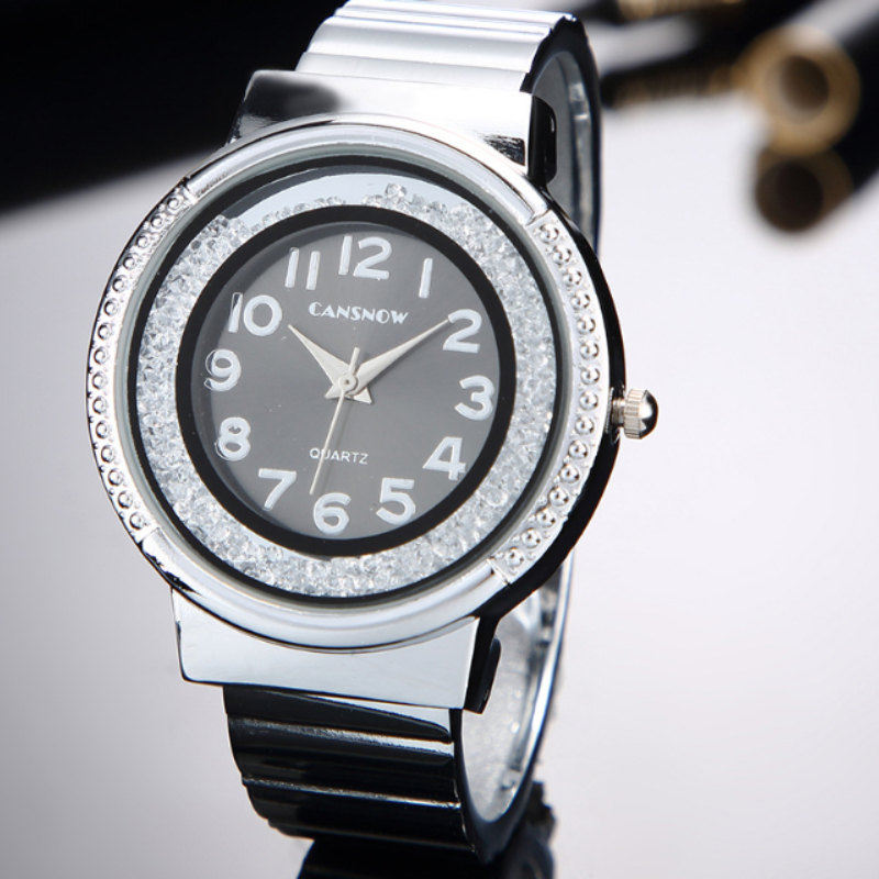 Women's Watch Quartz Rhinestone Fashion Casual Girl  Bracelet Clock