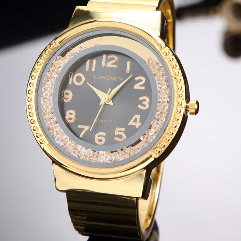 Women's Watch Quartz Rhinestone Fashion Casual Girl  Bracelet Clock