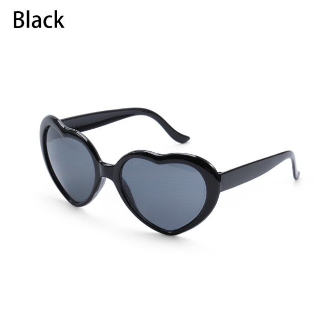Love Heart-shaped Special Effects Glasses Watch The Lights Change to Heart Shape At Night Diffraction Glasses Fashion Sunglasses