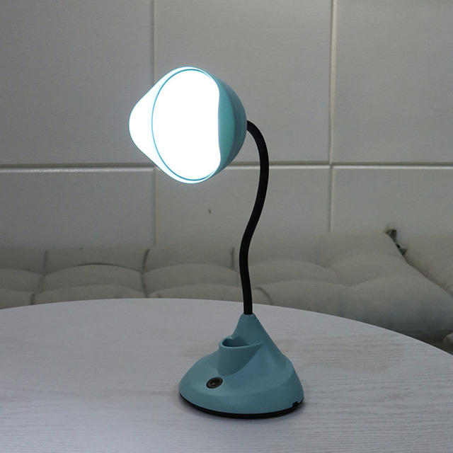 LED College School Study Desk Lamp Large LED Bulb Reading Light No Visible Strobing Student Flower Shape Table Lamp