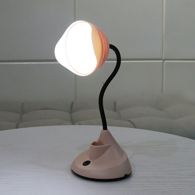 LED College School Study Desk Lamp Large LED Bulb Reading Light No Visible Strobing Student Flower Shape Table Lamp