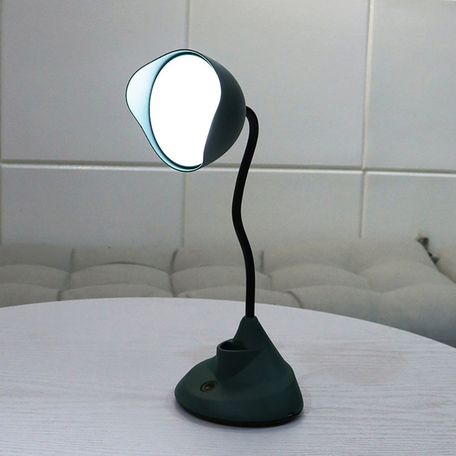 LED College School Study Desk Lamp Large LED Bulb Reading Light No Visible Strobing Student Flower Shape Table Lamp