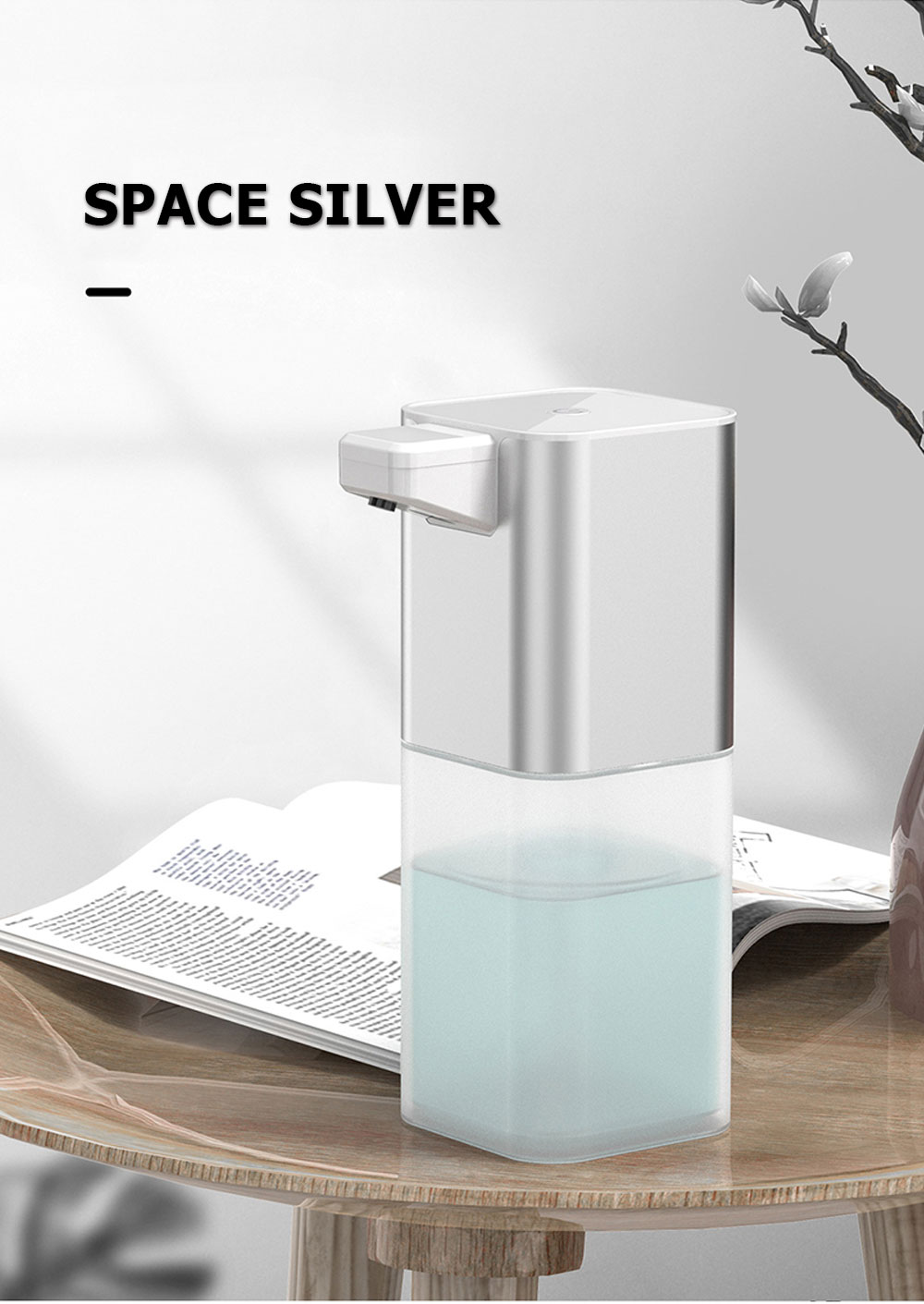 Foam Soap Dispenser Automatic Infrared Sensor Touchless Hand Sanitizer Machine Foaming Disinfection Dispenser Rechargeabl