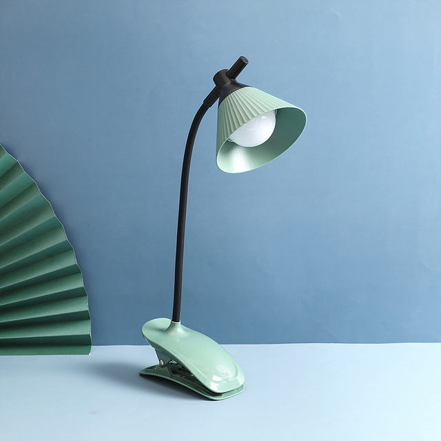 Rechargeable Led Small Table Lamp Eye Protection For College Students' Bedside Reading Dormitory Clip Learning Desk Light