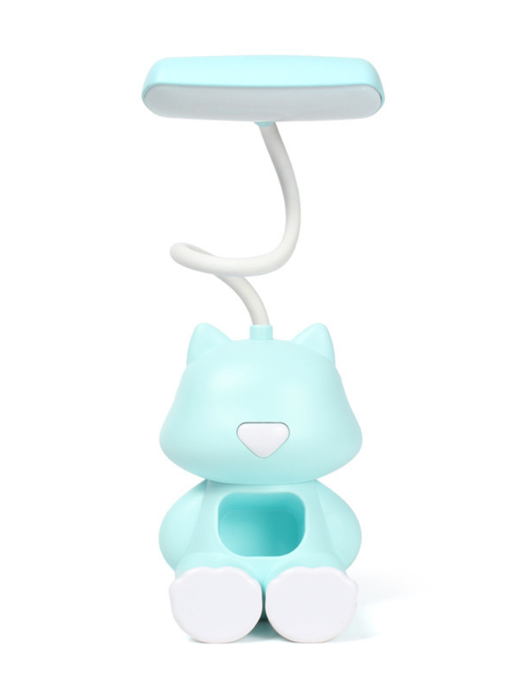 Mini Cartoon Pen Holder Reading Desk Lamp Usb Charger Lamp Reading Lamps Mobile Phone Tool Holder Eye Protection Desk Light