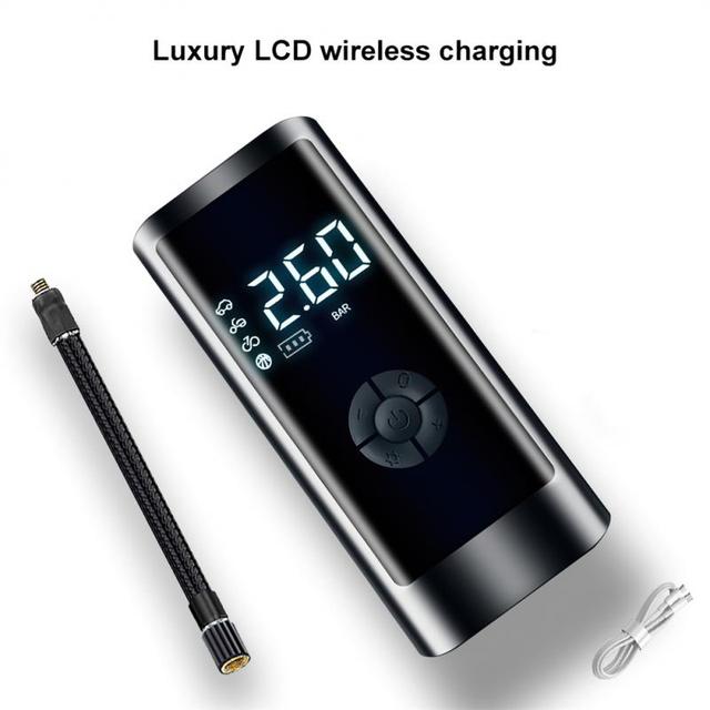 Car Air Inflator Pump  Portable Multifunctional  Wireless Intelligent Digital Display Air Compressor Inflatable Pump