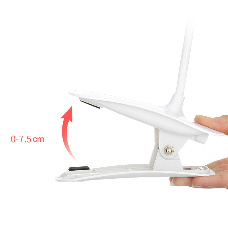 Portable Desk Lamp Rechargeable Reading Light Eye Protect Book Light LED USB Reading Lamp Touch Control Clip Table Desk Lamp