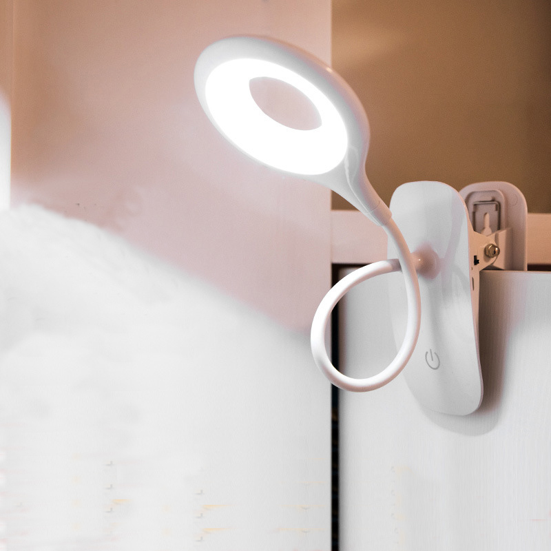 Portable Desk Lamp Rechargeable Reading Light Eye Protect Book Light LED USB Reading Lamp Touch Control Clip Table Desk Lamp