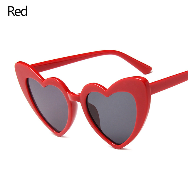 1PC Luxury Heart Shaped Sunglasses Big Frame Love Effect Sun Glasses Retro Women  lana del rey Eyewear UV400 Protection