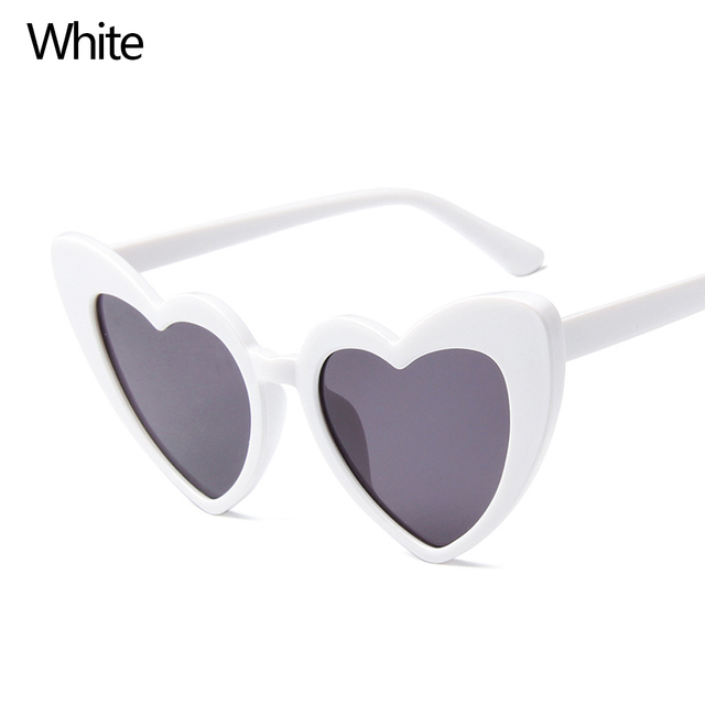 1PC Luxury Heart Shaped Sunglasses Big Frame Love Effect Sun Glasses Retro Women  lana del rey Eyewear UV400 Protection