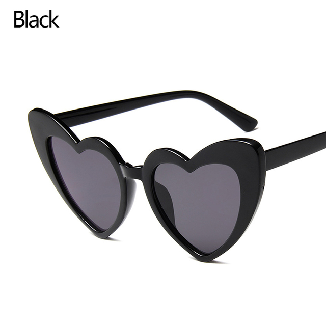 1PC Luxury Heart Shaped Sunglasses Big Frame Love Effect Sun Glasses Retro Women  lana del rey Eyewear UV400 Protection