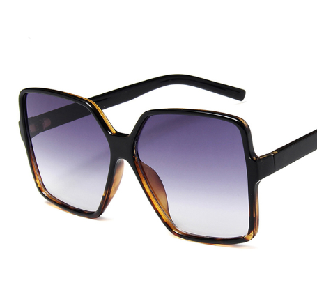 New Fashion Oversized Retro Sunglasses Women Gradient Color Lens Brand Designer Ladies Sun Glasses UV400