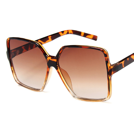 New Fashion Oversized Retro Sunglasses Women Gradient Color Lens Brand Designer Ladies Sun Glasses UV400