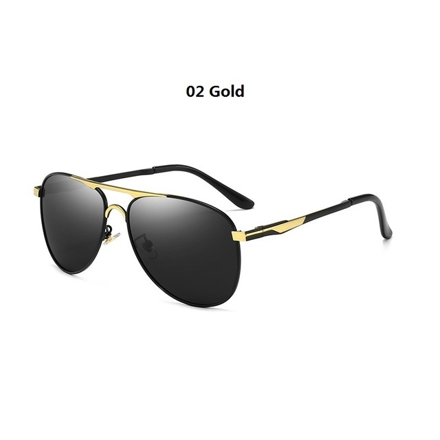 Luxury Pilot Polarized Sunglasses for Men Women Driving Fishing Retro Sun Glasses Brand Designer Male Metal Eyeglasses