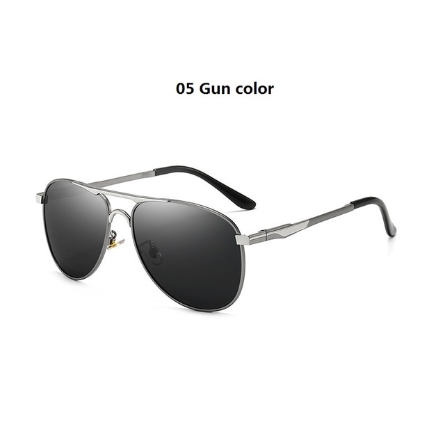 Luxury Pilot Polarized Sunglasses for Men Women Driving Fishing Retro Sun Glasses Brand Designer Male Metal Eyeglasses