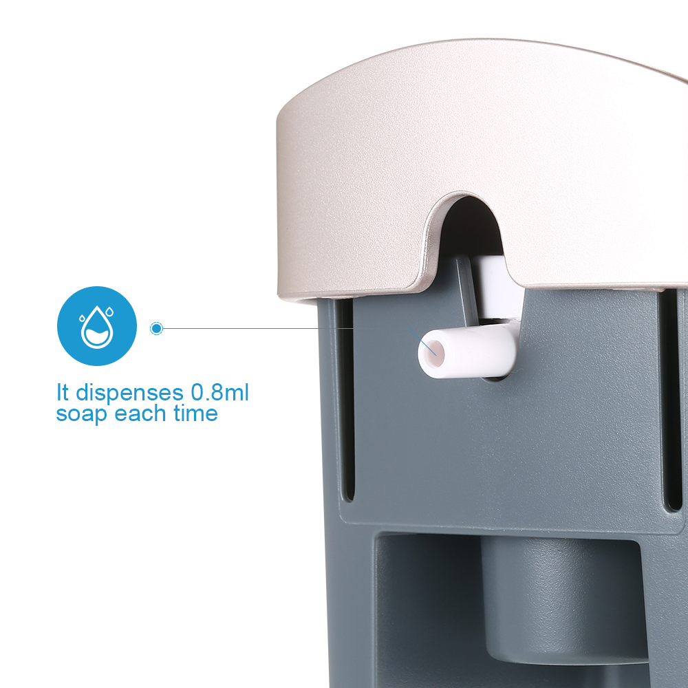 Soap Dispensers Automatic Liquid Soap Dispenser No Drilling Wall Mounted Single-Head Manual Bathroom Shower Gel Shampoo