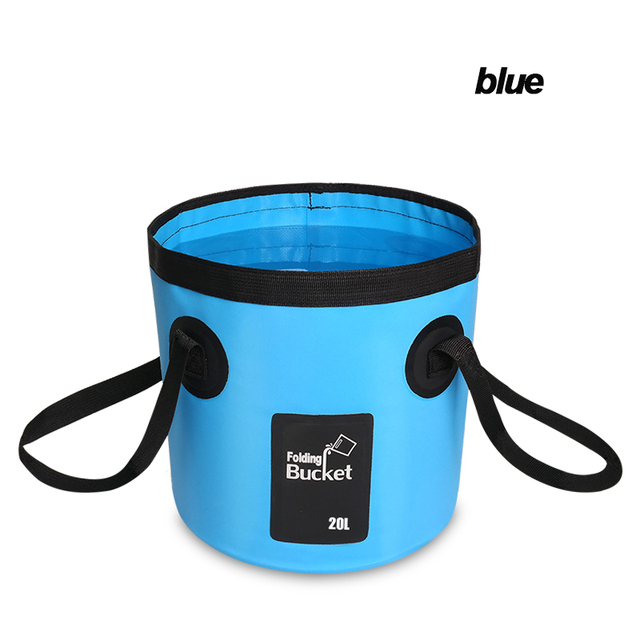 12L 20L Portable Bucket Water Storage Bag Storage Bag Waterproof Water Bag Fishing Folding Bucket