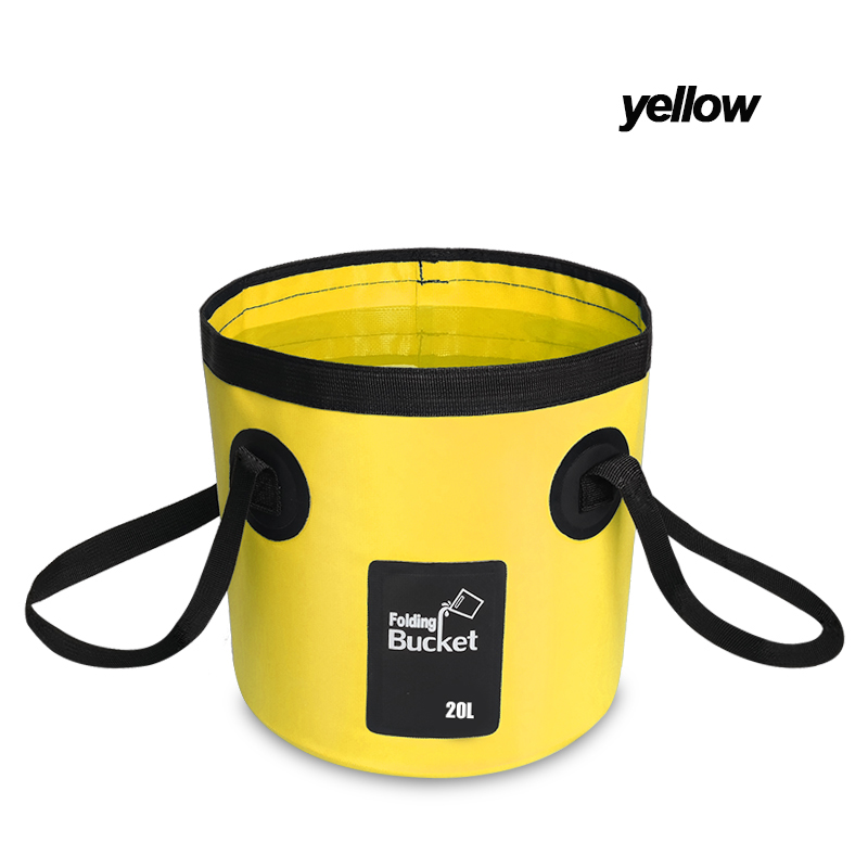 12L 20L Portable Bucket Water Storage Bag Storage Bag Waterproof Water Bag Fishing Folding Bucket