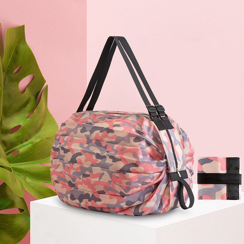 Magic Reusable Shopper Bag Foldable Mini Small Handbags Women's Tote Bag Shopping Travel Accessories Essential Storage Organizer