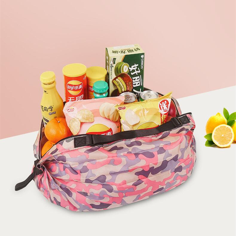 Magic Reusable Shopper Bag Foldable Mini Small Handbags Women's Tote Bag Shopping Travel Accessories Essential Storage Organizer