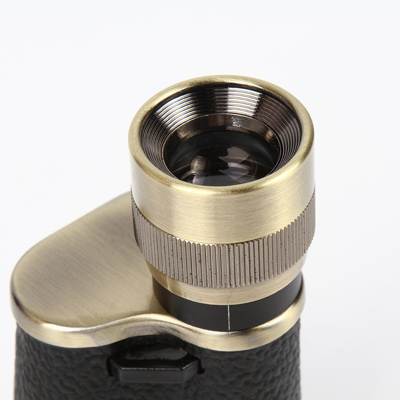 Soviet-Style Single Copper 8X30 Telescope Low-Light Visible High-Definition Outdoor Single-Tube Telescope Civilian Telescope