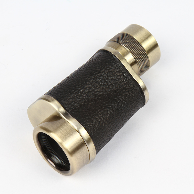 Soviet-Style Single Copper 8X30 Telescope Low-Light Visible High-Definition Outdoor Single-Tube Telescope Civilian Telescope