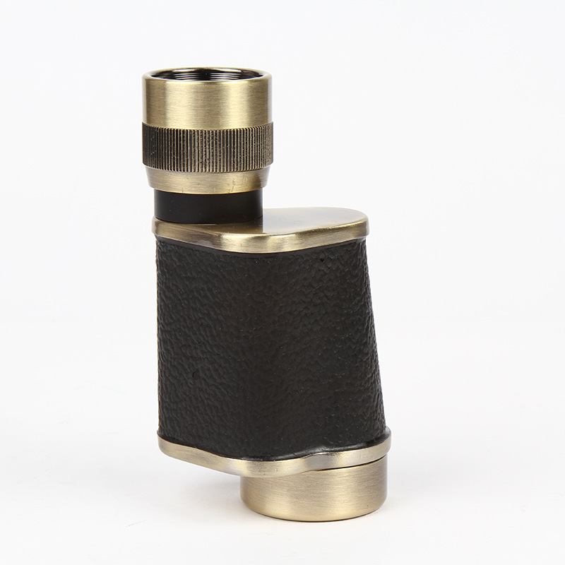 Soviet-Style Single Copper 8X30 Telescope Low-Light Visible High-Definition Outdoor Single-Tube Telescope Civilian Telescope