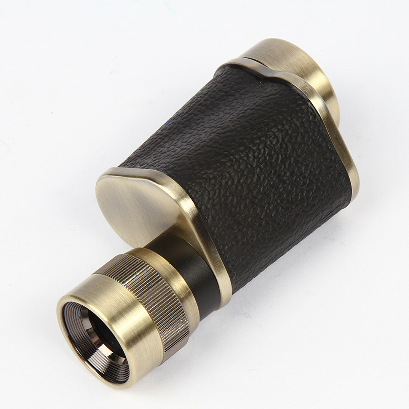 Soviet-Style Single Copper 8X30 Telescope Low-Light Visible High-Definition Outdoor Single-Tube Telescope Civilian Telescope