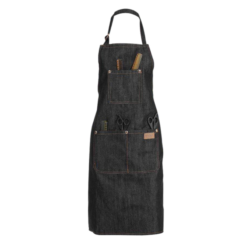 1PC Hair Dresser for Salon Apron Hairdressing Cape Hair Cloth Dyeing Cape for Barber Shop Black Jean Styling