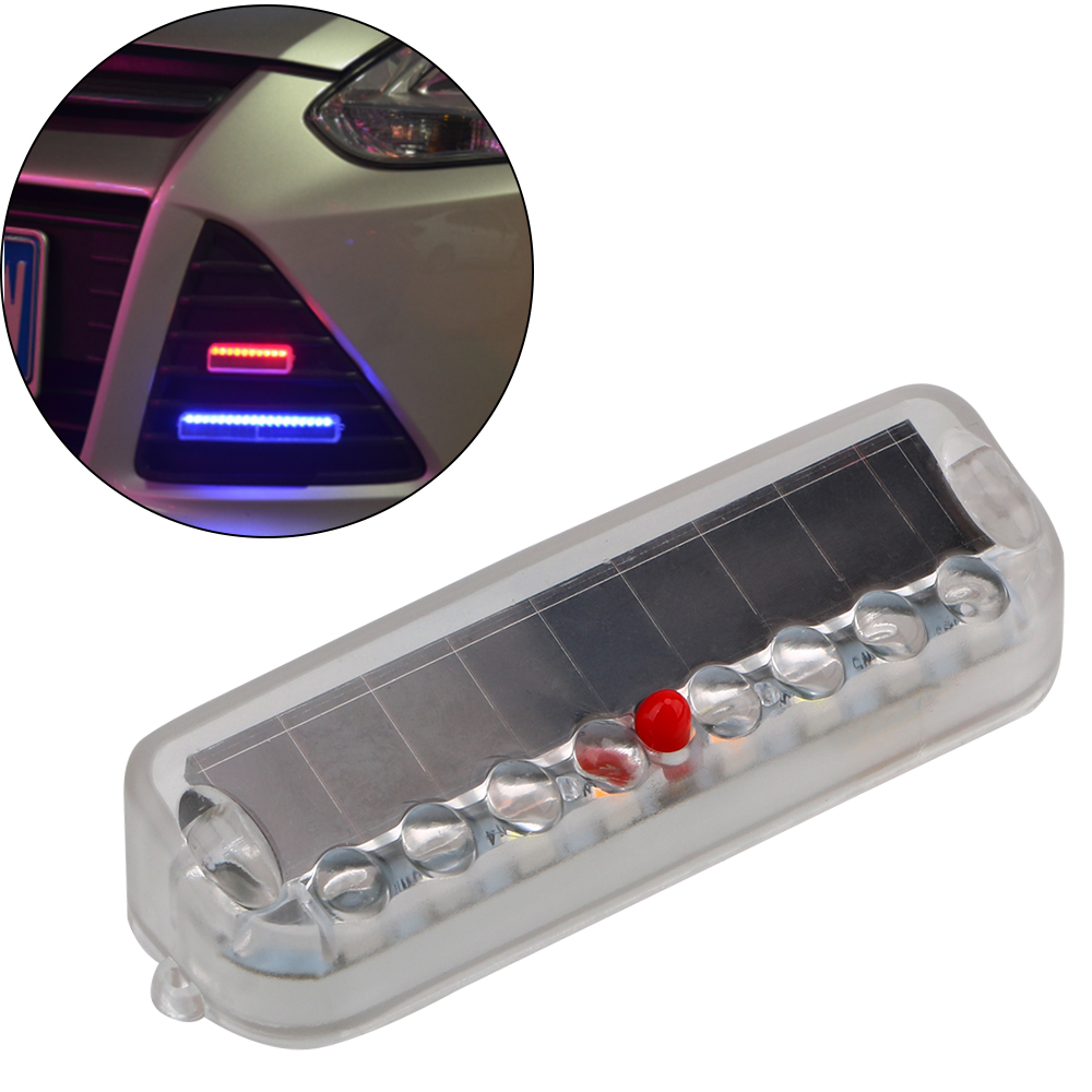 1pc Universal Solar Power Flashing Security Light Alarm Warning Strobe Light Car Warning Lamp Anti Collision