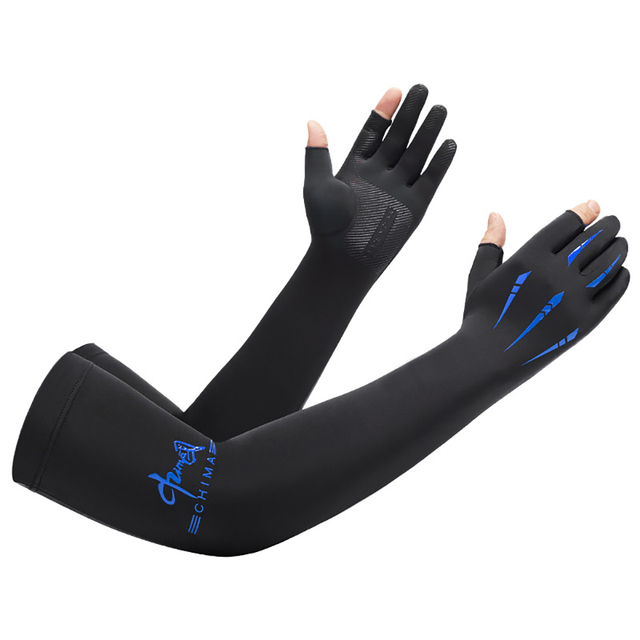 1Pair Sports Arm Sleeves Men Women Cycling Running Fishing Arm Cover Cuff Sun  Protection Ice Cool Sleeves Long Gloves