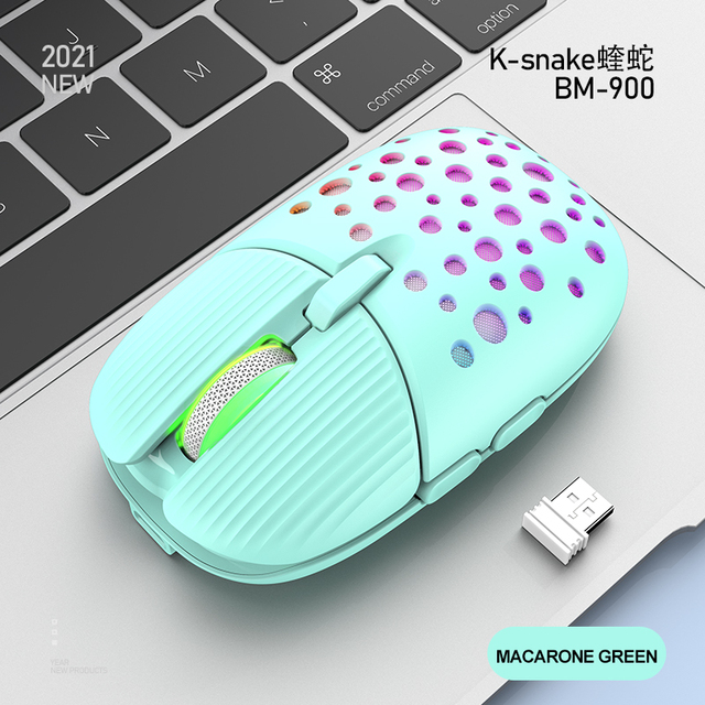 2.4G Wireless Mouse Rechargeable Silent LED Colorful Backlit Gaming Mouse for Desktop PC Laptop Notebook Computer