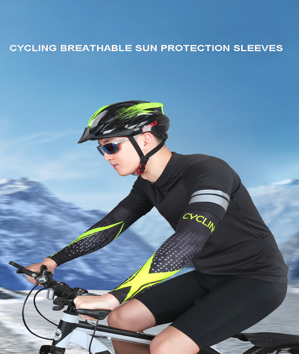 1Pair Sports Cycling Sleeve Summer Sunscreen Ice Silk Sleeve Outdoor Sports Travel Bike Fishing Arm Guard Unisex