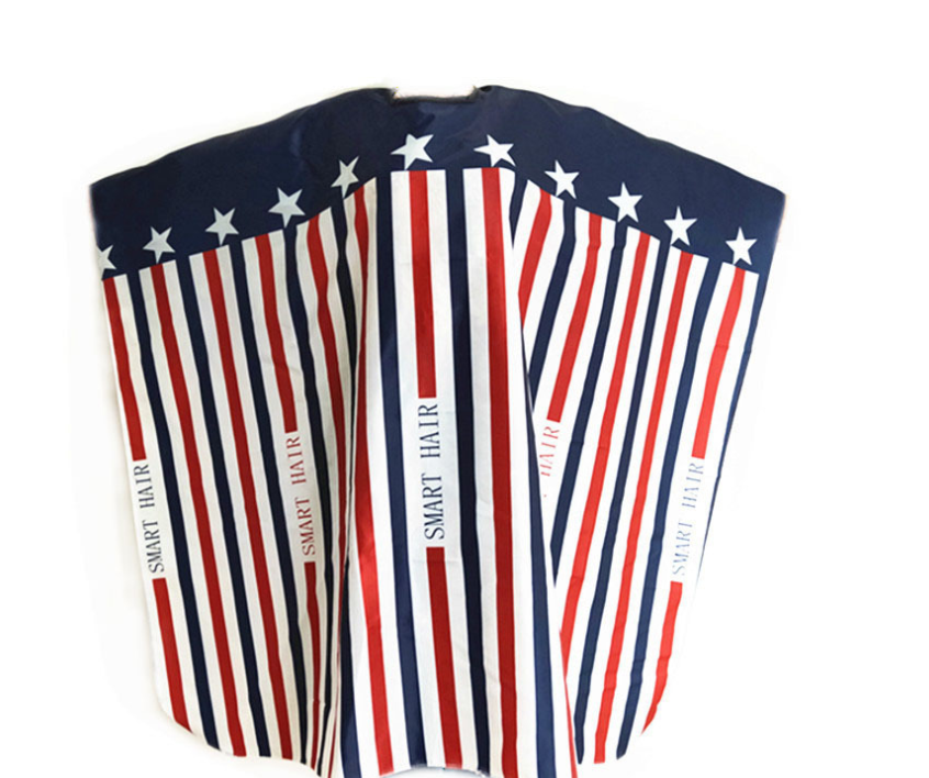 Hairdressing Coth Pattern Cutting Hair Waterproof Cloth Salon Barber Cape Professional Hair Stylist Retro Hairdressing Cloth