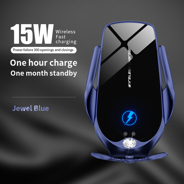 Car Phone Holder Wireless Charger Magnetic Charging Air Outlet Mount Built-In Battery Pink Phone Stand Car Accessories for Girls