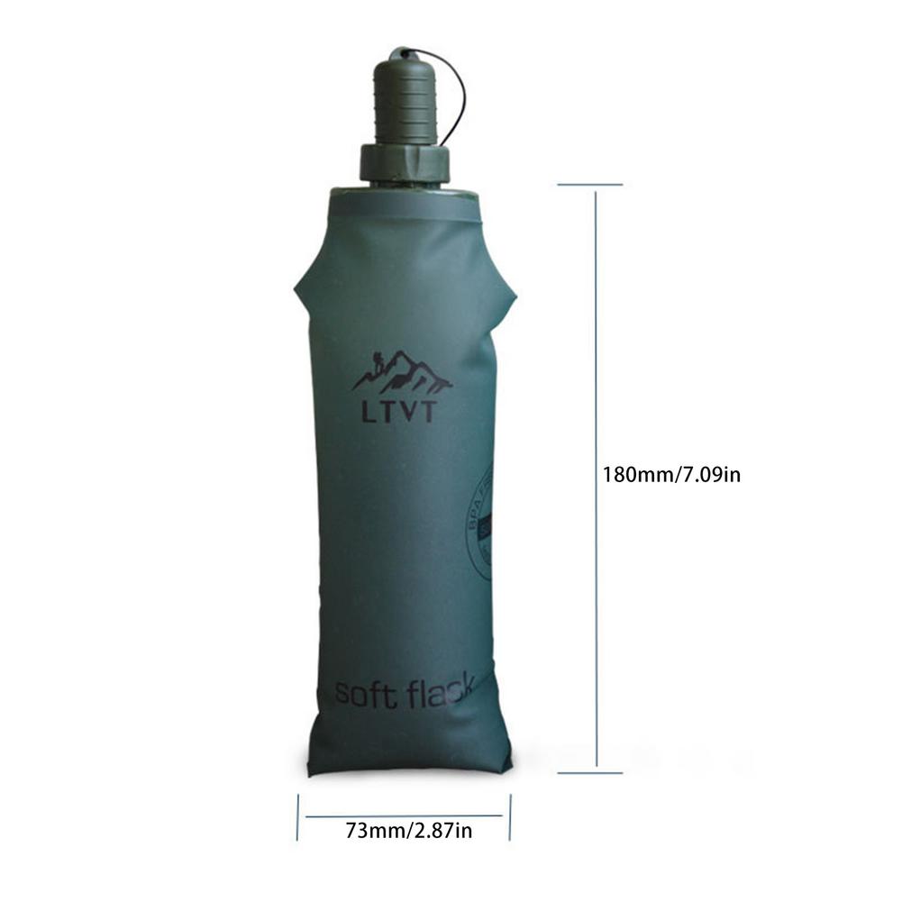 150ML Folding Soft Flask Sport Water Bottle Running Camping Hiking Water Bag Collapsible Drink Water Bottle Water Bag