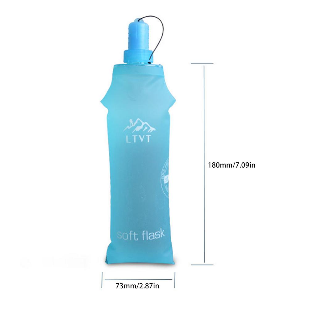 150ML Folding Soft Flask Sport Water Bottle Running Camping Hiking Water Bag Collapsible Drink Water Bottle Water Bag