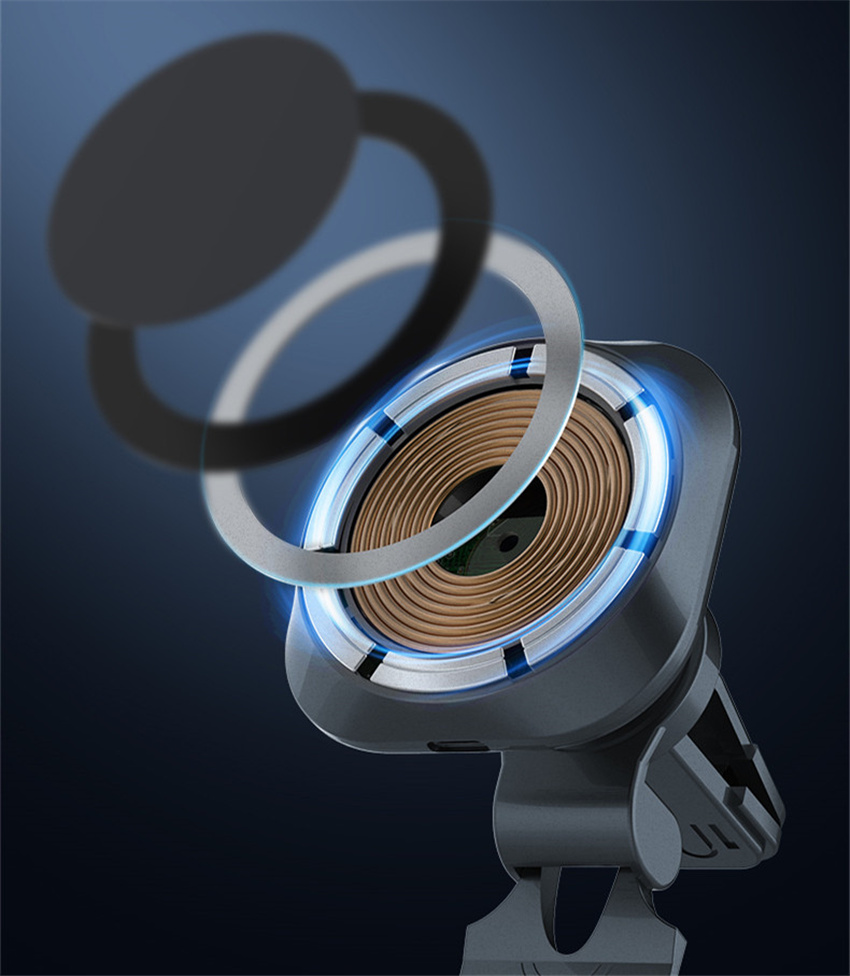 30W QI Magnetic Car Wireless Charger for macsafe iPhone 13 12 pro max mini Air Vent Car Phone Holder Stand Fast Car Charging