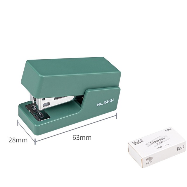 Mini Morandi Color Metal Stapler Set with Staples Binding Tools Stationery Office School Student Supplies