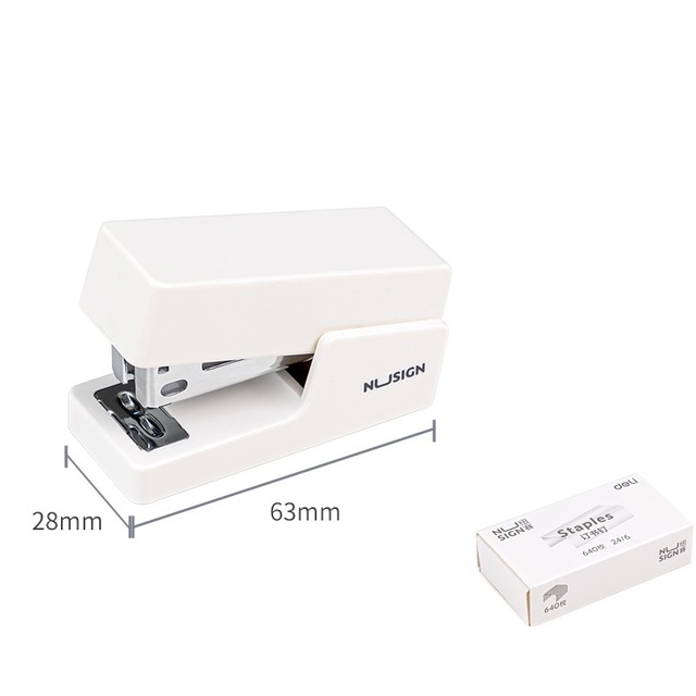 Mini Morandi Color Metal Stapler Set with Staples Binding Tools Stationery Office School Student Supplies