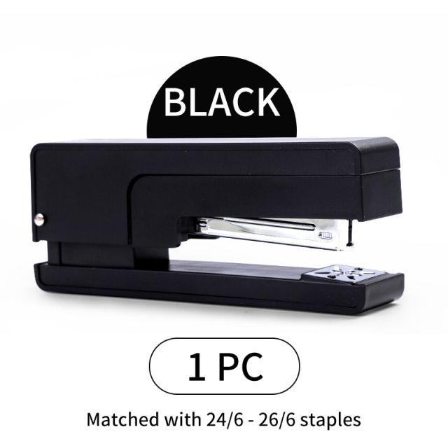 3 Colors 360 Degree Rotary Stapler Desktop Stapler with Staples Sharp Chisel for Office and school Stationery accessories