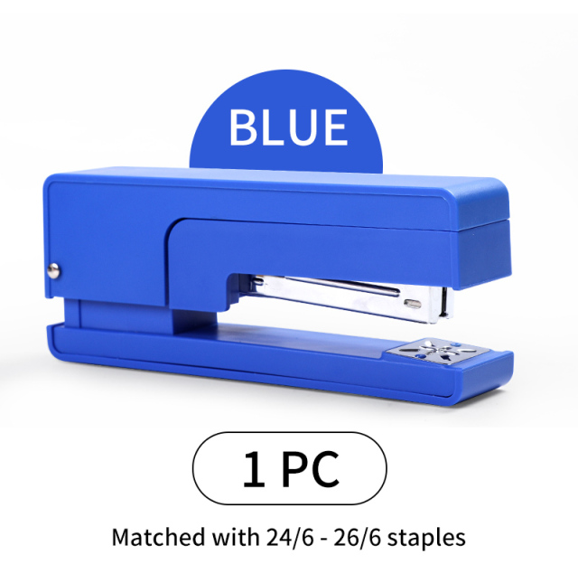 3 Colors 360 Degree Rotary Stapler Desktop Stapler with Staples Sharp Chisel for Office and school Stationery accessories