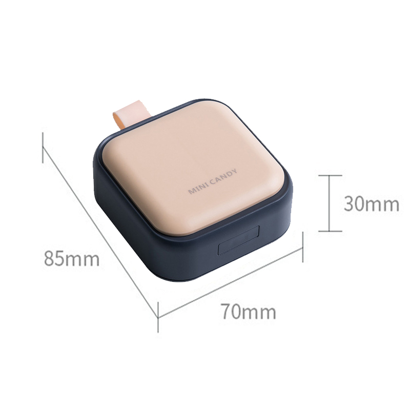 Portable Medicine Box with Lid Mini Sealed Dustproof Pill Dispenser Storage Case Travel 4 Grids Tablet Sub-box Drug Container