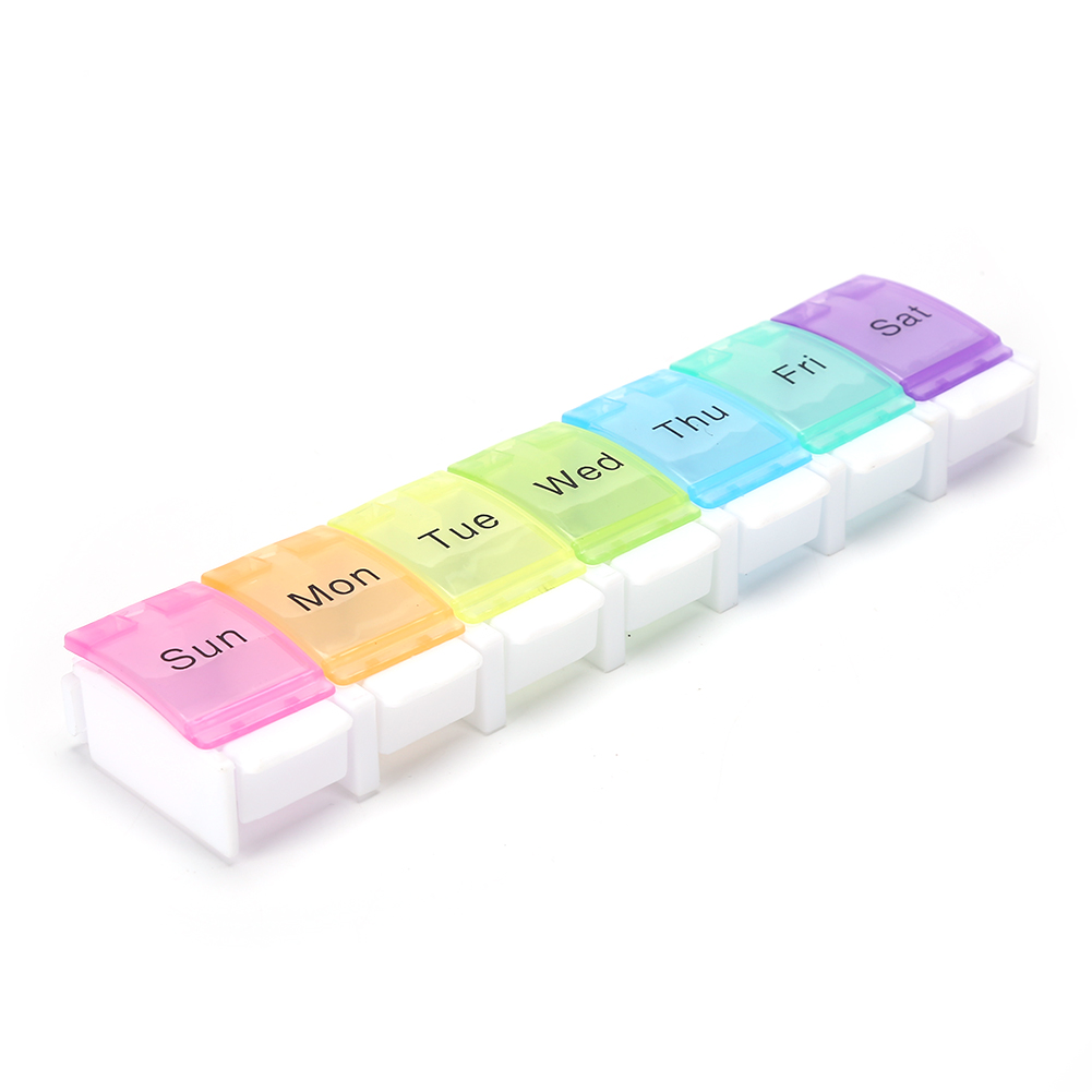 Weekly Pills Box Tablet Medicine Storage Case Drug Container Medicine Box Pill Box Tablet Storage Box Organizer