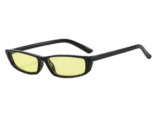 1PC Small Rectangle Sunglasses Women Retro Brand Designer Sun Glasses Vintage Square Narrow Frame Eyewear Female UV400 Shades