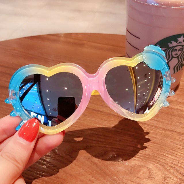 Baby Boys Girls Star Cartoon  Round Colors Sunglasses Children UV400 Goggles Outdoor Kids Summer Beach Holiday Eyewear