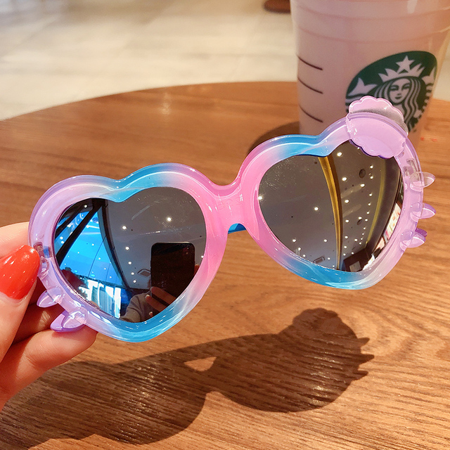 Baby Boys Girls Star Cartoon  Round Colors Sunglasses Children UV400 Goggles Outdoor Kids Summer Beach Holiday Eyewear